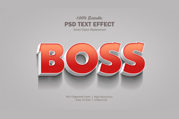 3D Boss Editable PSD Text Effect: A Powerful Tool for Designers and Marketers