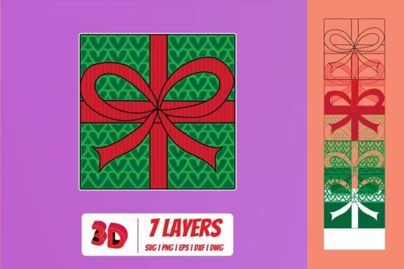 3D Christmas Gift 2 SVG Cut File: A Creative Tool for Digital Crafting