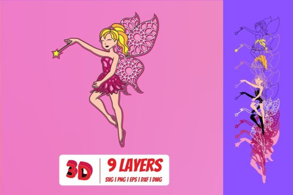 3D Fairy 2 SVG Cut File: A Versatile Tool for Creative Projects