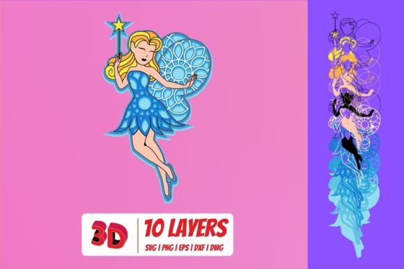 3D Fairy SVG Cut File: Creative Possibilities