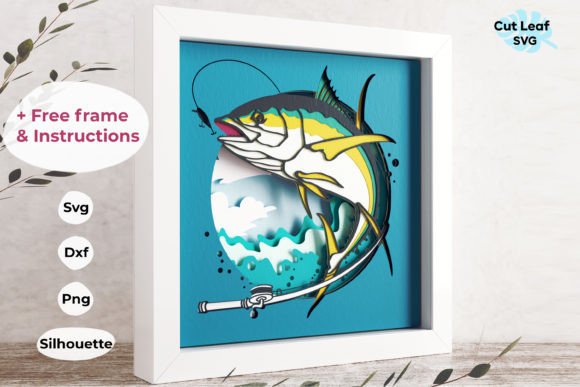 3D Fishing Shadow Box: A Unique Way to Celebrate Bluefin Tuna and FishFishing