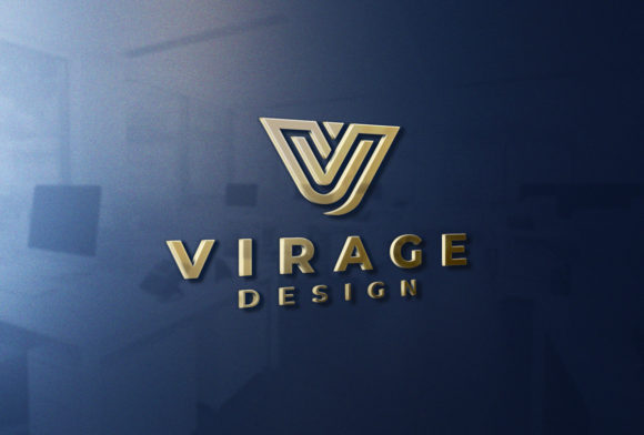 3D Golden Signage Logo Mockup: Bold, Professional, and Versatile