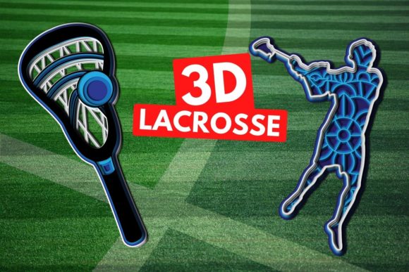 3D Lacrosse SVG Bundle: Bold, Dynamic, and Versatile