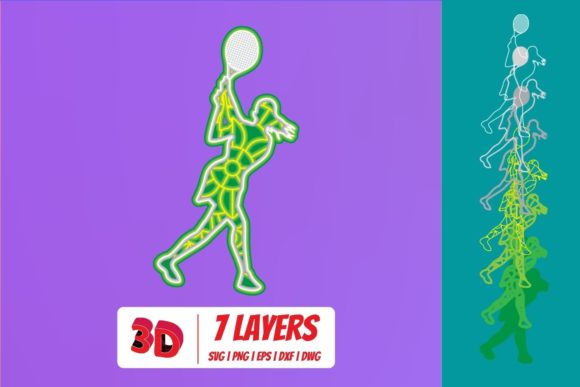 3D Layered Tennis Player SVG Cut File: A Comprehensive Evaluation