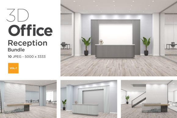 3D Office Reception Mockup Vol 7: A Practical Tool for Real-World Use