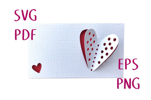 3D Polka Dot Hearts Place Card: A Stylish and Functional Solution for Events