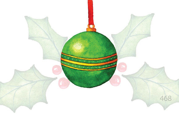 3D Watercolor Christmas Ball Clipart SVG: A Creative Holiday Resource