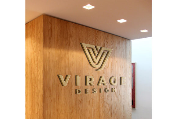 3D Wooden Logo Mockup on Office Wall: A Practical Tool for Visual Planning and Brand Integration