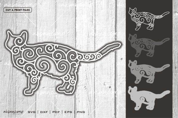 Cat 13 Vector SVG 3D Layered: A Design Essential