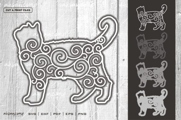 Cat 15 Vector 3D Layered: A Design Asset