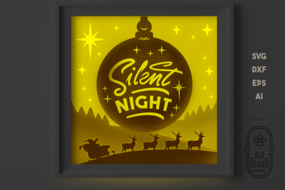 Christmas SVG 3D Scene 3D Silent Night: A Creative and Practical Holiday Resource
