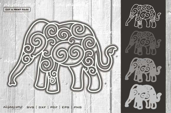 Elephant 7 Vector SVG 3D Layered: A Powerful Tool for Creative Professionals