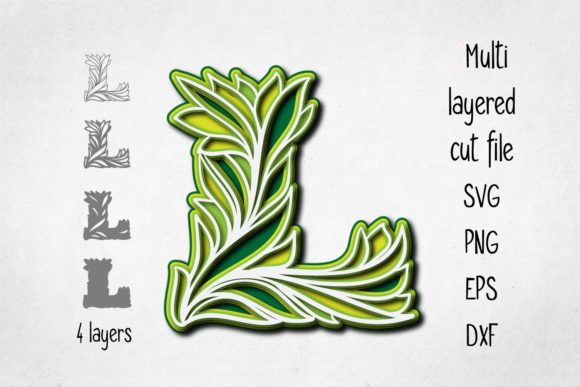 Elevate Your Brand with 3D Layered Letter L