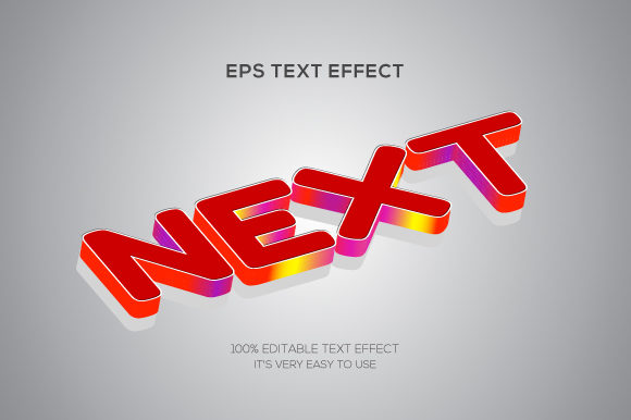 Exploring the Text Effect Colorful 3d Text Effect
