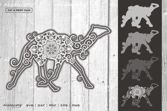 Exploring the Versatility of Camel Mandala Vector 3D Layered 4