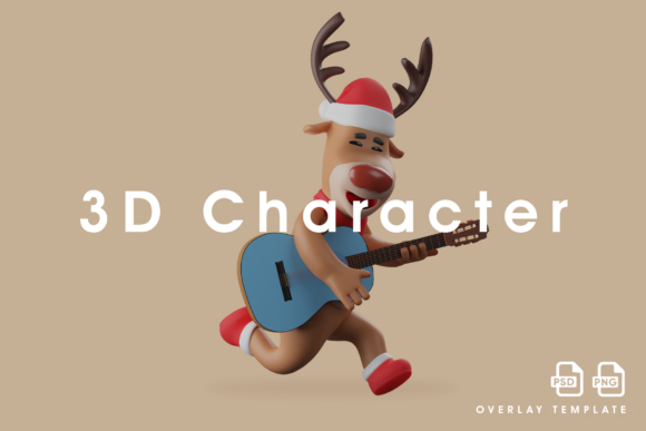 Funny Christmas Deer 3D Cartoon Running: A Unique Way to Spread Holiday Cheer