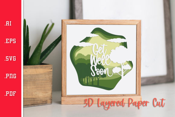 Get Well Soon Wishing Card 3D Layered: A Thoughtful Way to Show Care