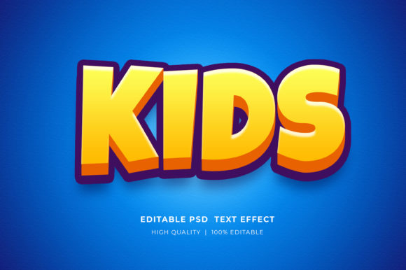 Kids 3D Editable Style Text Effect: A Creative Tool for All Ages