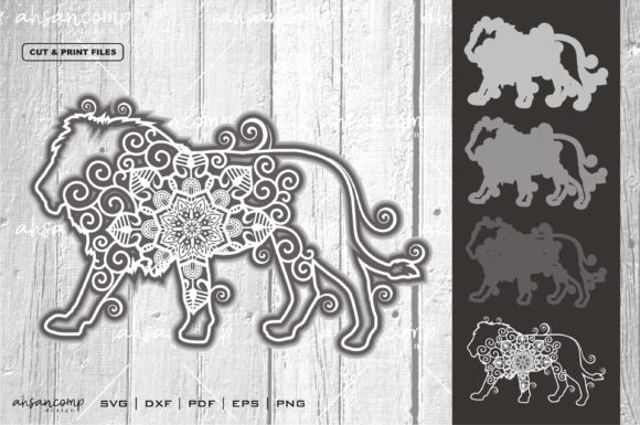 Lion Mandala Vector 3D Layered 3: A New Dimension in Digital Art and Design