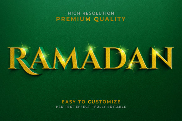 Ramadan 3D Text Style Effect PSD: A Practical Resource for Designers and Content Creators