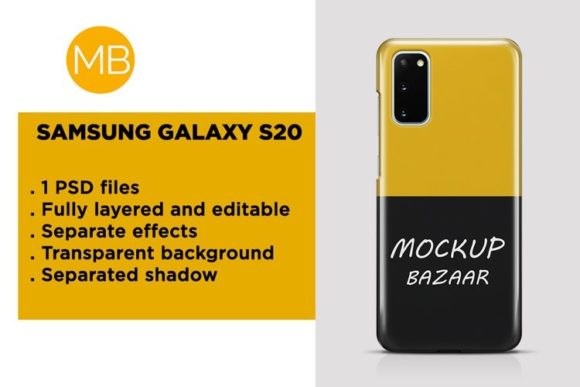 Samsung Galaxy S20 3D Phone Case Mockup: A Practical and Stylish Accessory for Modern Users
