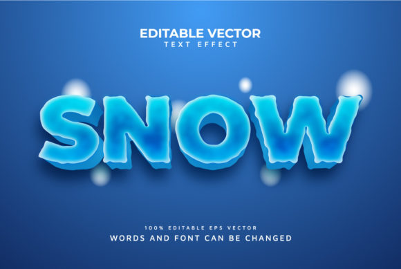 Snow Editable 3D Text Effect: A Creative Tool for Digital Design