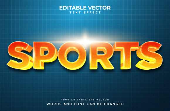 Sports 3D Text Effect: Dynamic Design for Every Need