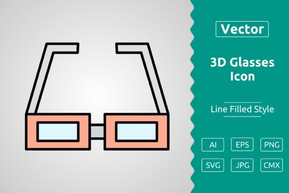 Strategic Use of Vector 3D Glasses Filled Outline Icon for Better Decision-Making