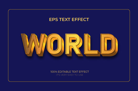 Text Effect Gold World 3d Text Effect: A Strategic Tool for Visual Communication