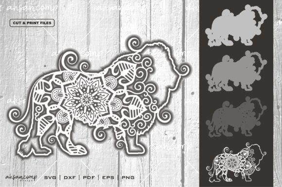 The Evolution of Visual Storytelling: Exploring the Lion Mandala Vector 3D Layered 1
