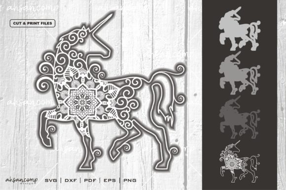 Unicorn Mandala Vector 3D Layered 4: A New Era of Digital Art and Creative Expression