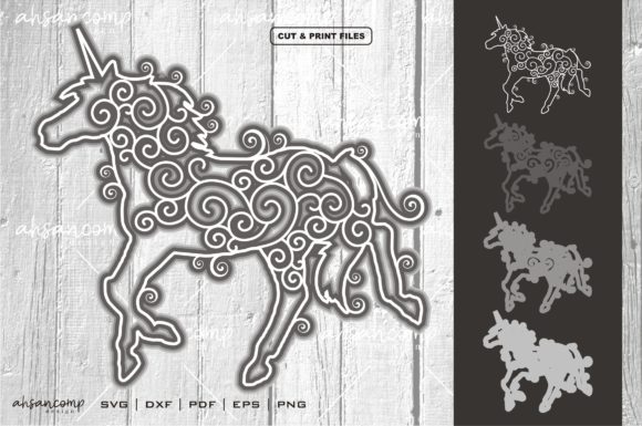 Unicorn Vector SVG 3D Layered 2: A Versatile Tool for Creative and Professional Use