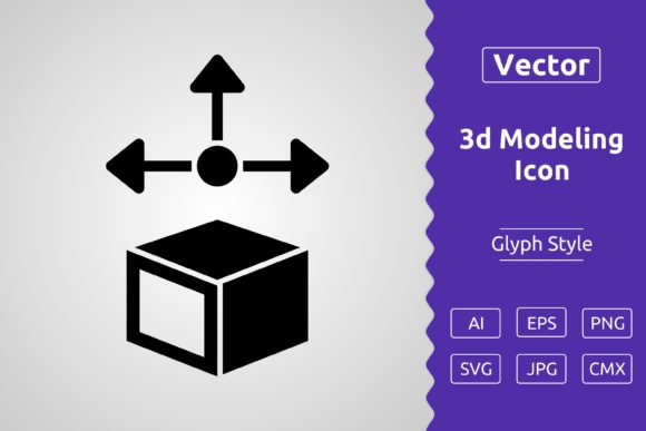 Vector 3d Modeling Glyph Icon: A Powerful Tool for Digital Design